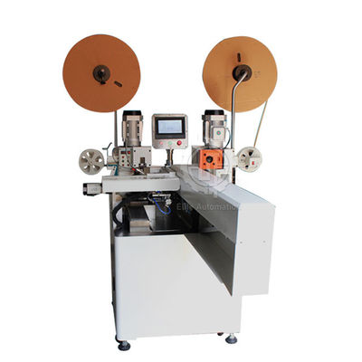 Machine de rabattement terminale du côté double automatique de câble plat de câble plat
