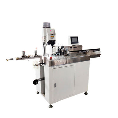 Coupure du dépouillement étamant la machine de rabattement du fil AWG16 avec l'écran tactile