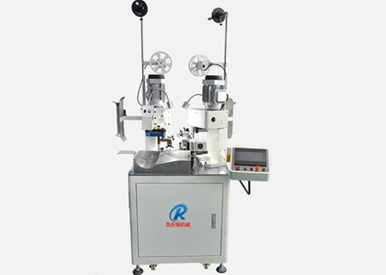 Le double complètement automatique de haute qualité finit la machine de rabattement de dépouillement de pressing de terminal de coupe de câble