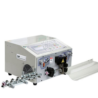 Coupe de câble d'entraînement de quatre roues et dépouillement pour la machine de développement de fil avec l'écran d'affichage à cristaux liquides de couleur