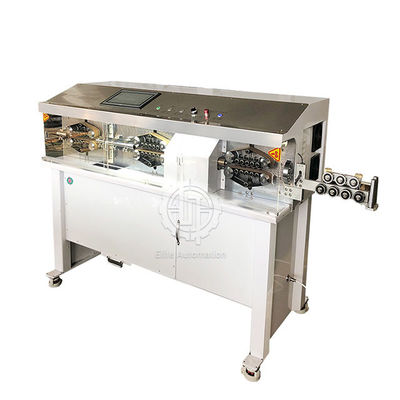 grande machine de dépouillement automatique de câble de PLC 100pcs/H avec la lame rotatoire