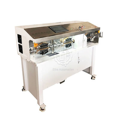 grande machine de dépouillement automatique de câble de PLC 100pcs/H avec la lame rotatoire