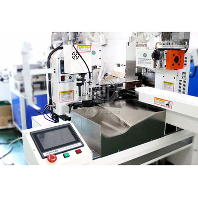 Coupure du dépouillement étamant la machine de rabattement du fil AWG16 avec l'écran tactile