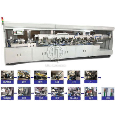 Tri complètement automatique de CCD de 300pcs/H Lan Cable Crimping Machine With