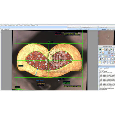 appareil de contrôle de harnais de fil de 50mm2 312X HD pour l'analyse en coupe de cuir embouti