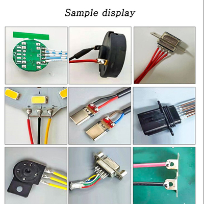 Ligne semi automatique prise de soudage par points de soudure de ligne aérienne du commutateur DB9 de moteur d'ampoule du panneau LED de carte PCB