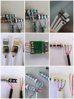 Coupure épluchant le câble de données de soudure d'USB de machine et toute autre soudure de fil